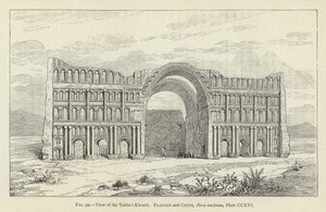 Uitzicht op de Takht-i-Khosru door French School