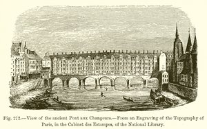 Zicht op de oude Pont aux Changeurs door French School
