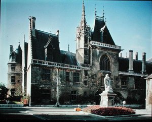 Uitzicht op het exterieur, 1443-51 door French School