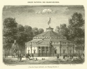 Uitzicht op het Nationale Circus, op de Champs-Elysées door French School