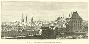 Uitzicht op de quai en het hotel de Conti, naar La Belle, 1640