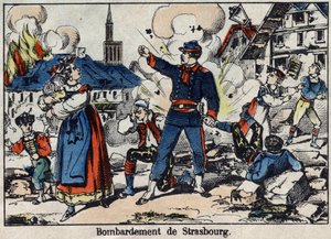 Oorlog van 1870 tussen Frankrijk en Pruisen: Beleg en bombardement van Straatsburg door French School