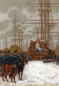 Oorlogen van de Franse Revolutie: Verovering van de Nederlandse vloot bij de Helder in Holland (eind december 1794-begin januari 1795): de vloot werd veroverd door de cavalerie van generaal Pichegru, terwijl het ijs elke beweging van de schepen stopte. door French School
