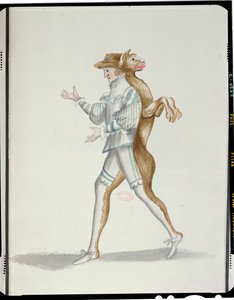 Weerwolfkostuum voor het Ballet de la Nuit door Jean-Baptiste Lully (1632-87) gedanst door Lodewijk XIV, 23 februari 1653