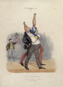 Wat Grappige Hoofden!, karikatuur van Louis-Philippe d