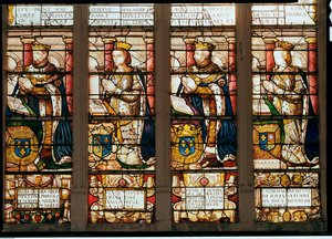 Raam met Francois de Bourbon (1539-92) Prins Dauphin, Rene d