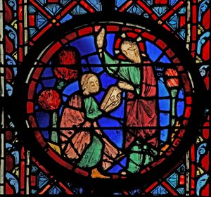 God geeft het boek aan Jeremia