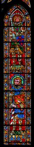 Raam w205 met St. Marcus en St. Acacius door French School