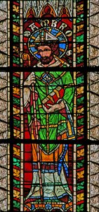Raam w207 met St. Ambrosius