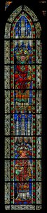 Raam w207 met St. Garonius en St. Victor door French School