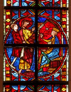 Raam w210 met St. Jacobus voor Herodes