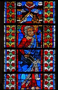 Raam w211 met St. Judas door French School