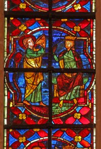 Een scène uit de legende van St. Johannes: de heilige drinkt de vergiftigde beker