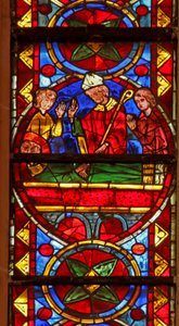 Scènes uit het leven van St. Stefanus en het verhaal van zijn relieken: hij wordt begraven door Gamaliël en Nicodemus