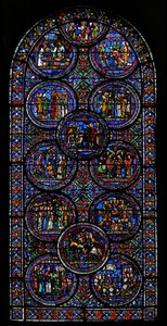 Raam w23 met het St. Thomas Becket raam door French School