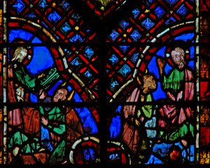 God geeft Mozes de tafelen van de wet door French School