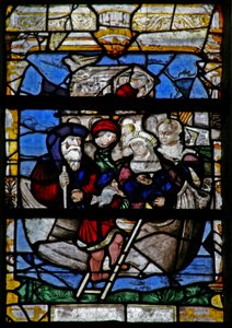 Raam w5 met de ark van Noach