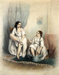 Vrouwen bij hun toilet