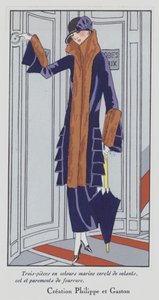 Damesmode uit de jaren 1920 van Philippe en Gaston (kleurenlitho)