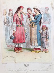 Jonge Tartaarse meisjes en vrouwen, 1837