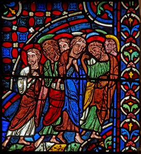 discipelen bij arrestatie in Getsemane door French School