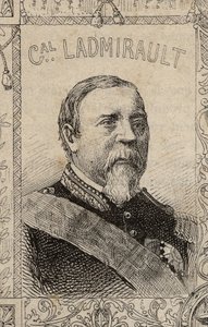 portret van de Franse generaal Paul de Ladmirault - 1870-71 (gravure) door French School