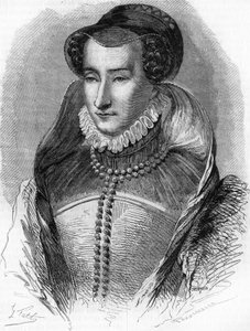 Portret van Joan III van Albret (1528-1572), moeder van koning Hendrik IV en vrouw van Antoine de Bourbon. In 