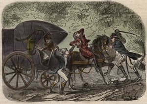 De Lyon postkoets affaire - De postkoets van Lyon wordt aangevallen in Seine et Marne door 5 individuen op 28 april 1796