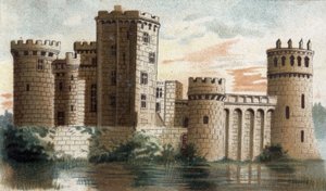 zicht op het kasteel van Guillaume (Indre)