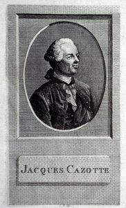 Portret van de auteur Jacques Cazotte 1720-1792, 18e eeuw