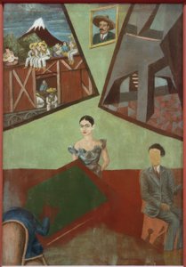 Pancho Villa en Adelita door Frida Kahlo