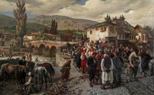 Bij de Latijnse brug in Sarajevo