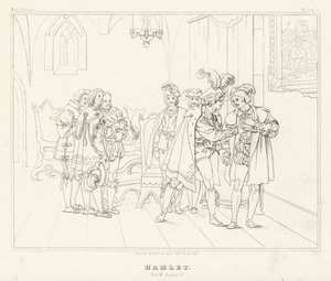 Hamlet, Act III, Scene 2 (gravure)