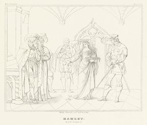 Hamlet, Act IV, Scene 5 (gravure)