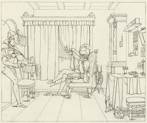 Illustratie voor Goethes Faust door Friedrich August Moritz Retzsch