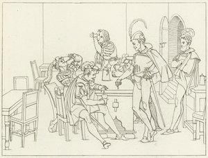 Illustratie voor Goethes Faust door Friedrich August Moritz Retzsch