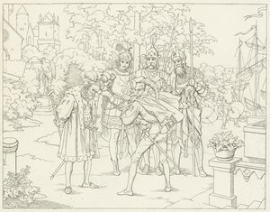 Illustratie voor Goethes Faust door Friedrich August Moritz Retzsch