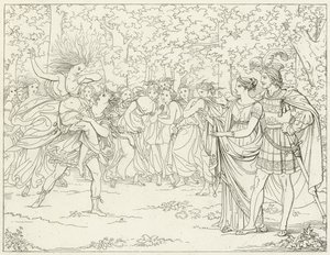 Illustratie voor Goethes Faust door Friedrich August Moritz Retzsch