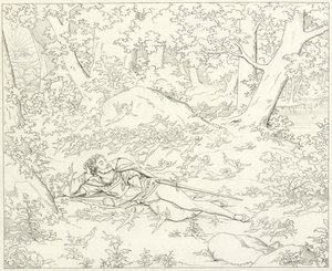 Illustratie voor Goethes Faust door Friedrich August Moritz Retzsch