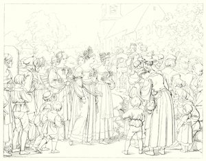 Illustratie voor Schillers Lied von der Glocke door Friedrich August Moritz Retzsch