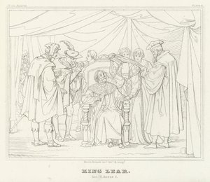 Koning Lear, Act IV, Scene 7 door Friedrich August Moritz Retzsch
