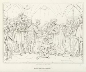 Romeo en Julia, Act V, Scene 3 (gravure)