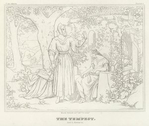 De Storm, Act I, Scene 2 door Friedrich August Moritz Retzsch