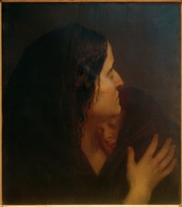 Moeder en kind door Friedrich August von Kaulbach
