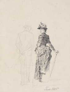 Parijs 1885 door Friedrich August von Kaulbach