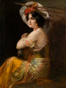 Rosario Guerrero als Carmen, ca. 1908 door Friedrich August von Kaulbach