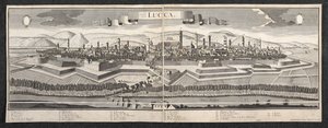 Uitzicht op Lucca door Friedrich Bernhard Werner