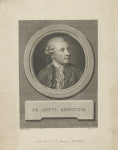 Portret van Friedrich Gottlieb Klopstock 1724-1803, ca. 1790 door Friedrich Christian Gottlieb Geyser
