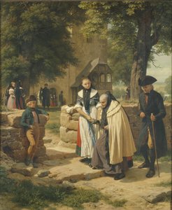 Brunswijkse boeren op weg naar een kerk, 1855