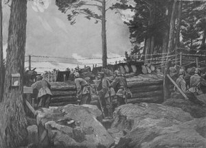 Eerste Wereldoorlog: Duitse soldaten vechten in de Vogezen